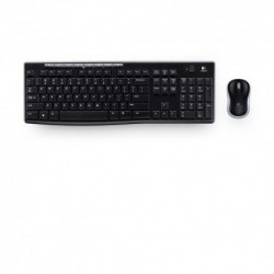 Kit tastiera e mouse wireless logitech mk270 black