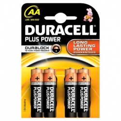 Batterie duracell plus alcaline stilo aa lr6 conf. 4pz