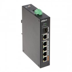 Dahua PFS3106-4ET-60-V2 switch di rete industriale 3 Porte PoE + 1 Porta Hi-PoE + 1 Porta SFP + 1 Porta Uplink Base-T 1000Mbps G