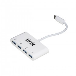 Hub usb 3.1 4 porte connettore type-c link