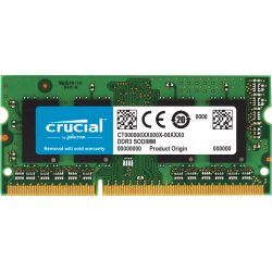 Crucial Ram Ct51264Bf160B 4Gb Ddr3 1600 Mhz Cl11 Memoria Laptop, Nero