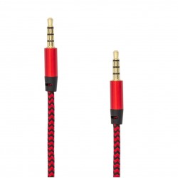 Cavo Audio Stereo Jack 3.5 mm M/M 1,5m Rosso