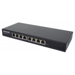 Switch PoE+ Gigabit Ethernet a 8 porte con passthrough PoE